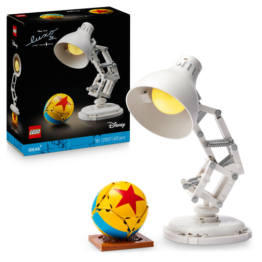LEGO Ideas | Disney Pixar Set - Buildable desk lamp playset - Toy for adults - Gift for men and women - Creative building model as desk decoration 21357