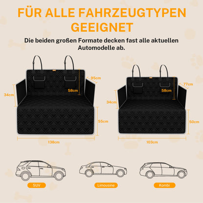 Toozey Dog Trunk Protector Quilted & Durable with Side Protection & Bumper Protection | Waterproof Dog Blanket for Car with Durable Surface | Protects against Scratches and Fur (Universal)