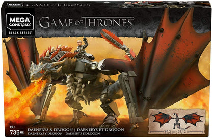 Mega Construx GKG97 Game of Thrones Daenerys and Drogon