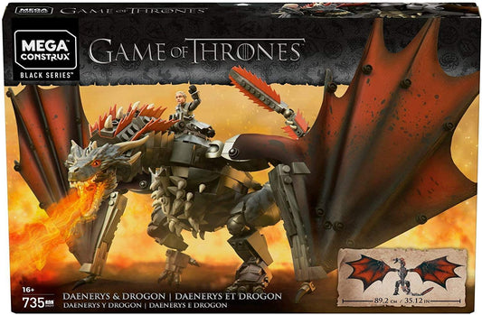 Mega Construx GKG97 Game of Thrones Daenerys and Drogon