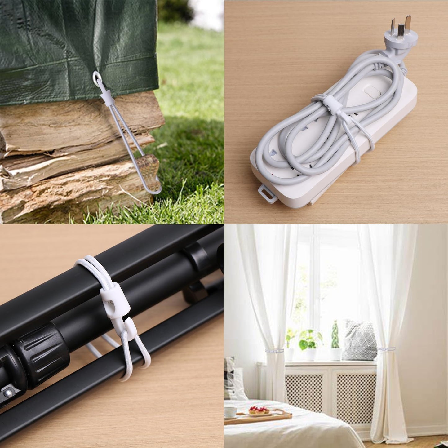 Young span rubber with hooks, 50 pieces, bungee cord with hooks 25 cm, tarpaulin tensioner rubber strap with hooks for tarpaulin fastening tent camping.