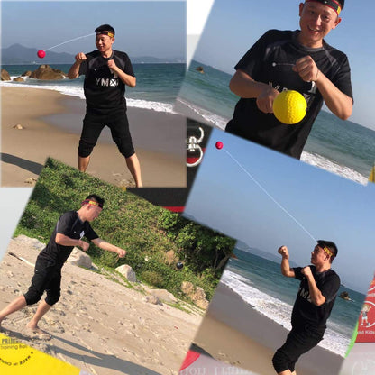 YMX BOXING Reflex Ball - 4 balls + 2 headbands, perfect for training reflexes, reaction, and hand-eye coordination.