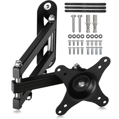 suptek TV wall mount swivel tilt rotation for 15-32 inch flat & curved TVs or monitors, holds up to 13kg. VESA 100x100mm/75x75mm.