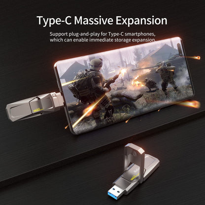 Netac US5 512GB External Portable USB SSD Type-C and USB 3.2 Interface Speed up to 550MB/s for Smartphones and Notebook Computers, Solid State Drive