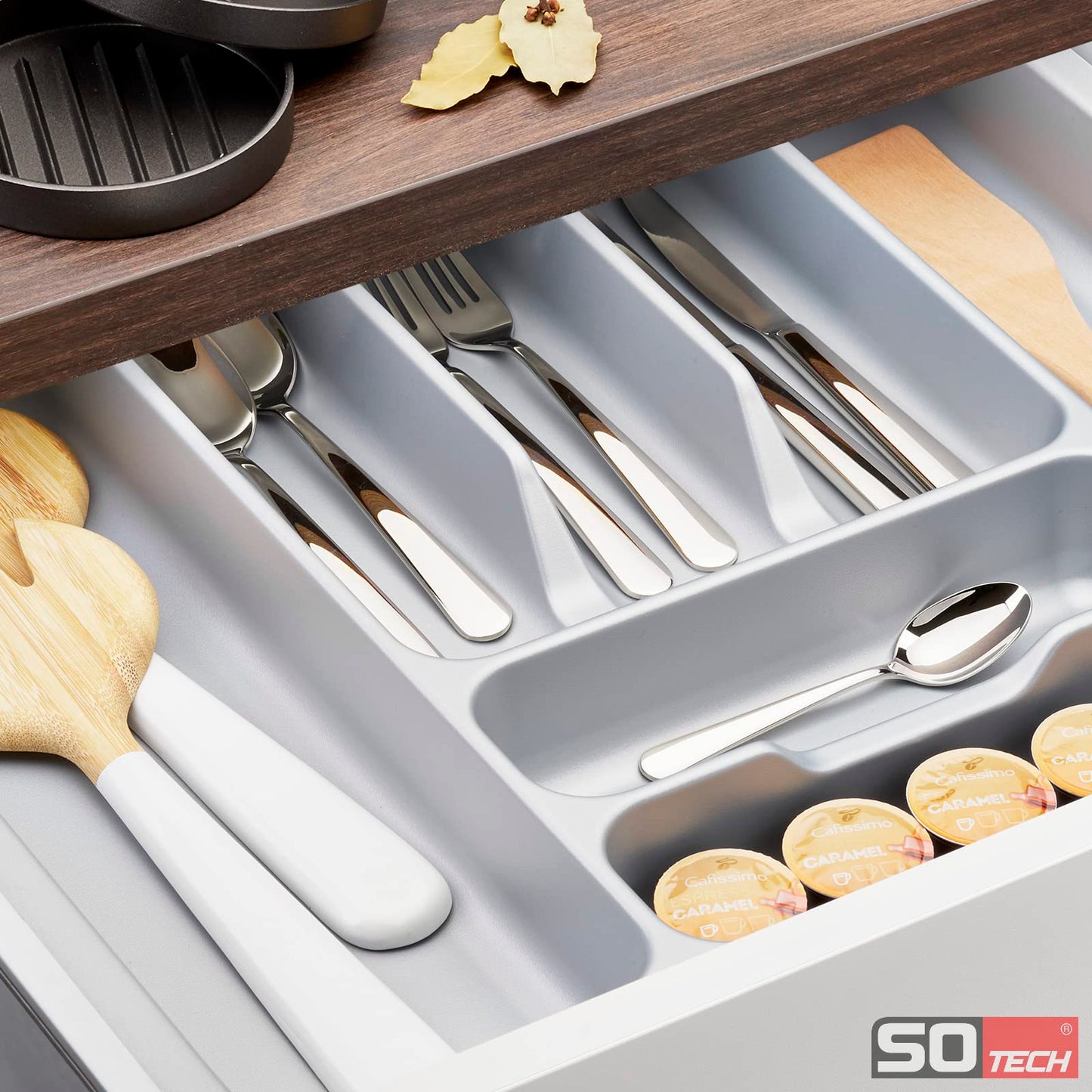 Orga-Box cutlery insert I cutlery tray 817 x 474 mm for Tandembox + ModernBox in 90cm cabinet.