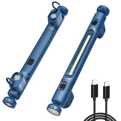 Sentoo LED work light, 6000mAh 2500 Lumens workshop lamp, engine bay light with strong magnets, hidden hook, 4 modes, dimmable flashlight SOS light for work and life workshop accessories