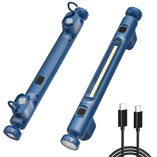 Sentoo LED work light, 6000mAh 2500 Lumens workshop lamp, engine bay light with strong magnets, hidden hook, 4 modes, dimmable flashlight SOS light for work and life workshop accessories