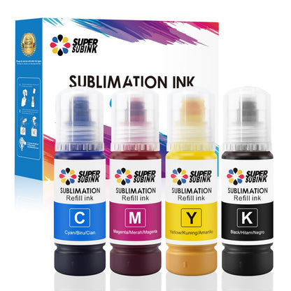 Sublimation ink for Epson et 1810 2810 2820 2850 2830 2815 4810 printers (auto fill/unnecessary ICC/UV protection)