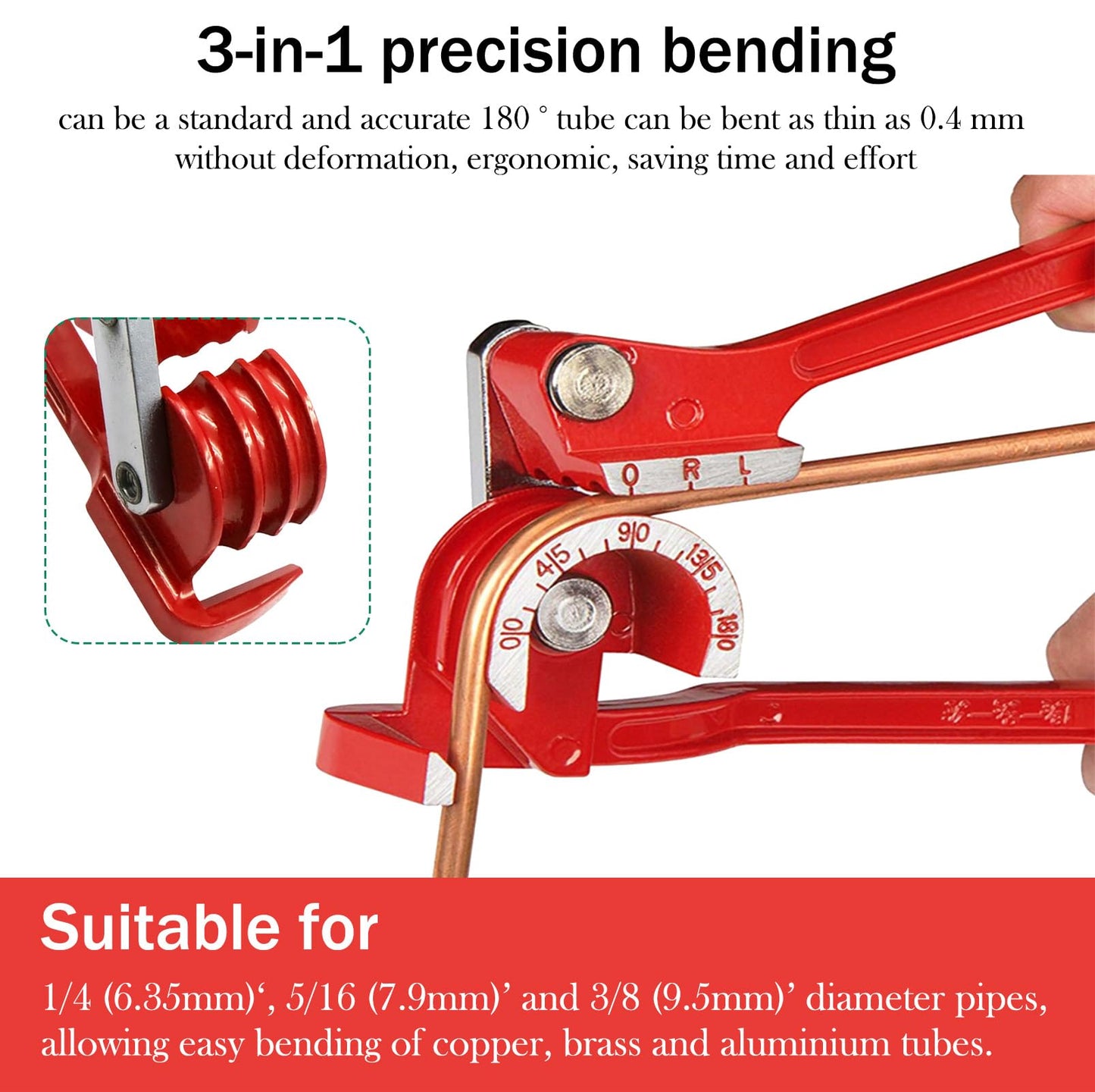 Finoki Brake Line Kit 25ft Brake Hose Flaring Tool Kit Car Brake Hose Flaring Tool Double Flaring Tool Car Brake Line Repair Parts.