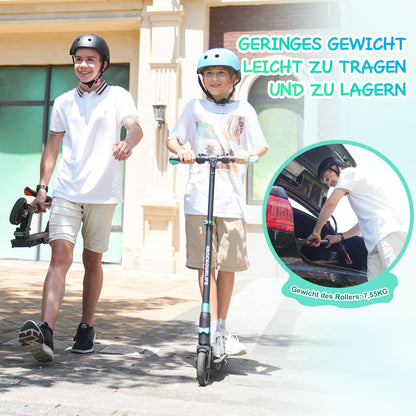 RCB TECH Electric Scooter for Kids (8-12-16 years) - Foldable e-Scooter - Max Range 16 KM - Max. 20 KM/H - Perfect gift for kids and teenagers.