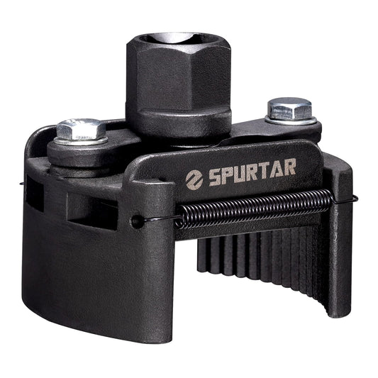 Spurtar oil filter wrench 60-80mm oil filter wrench universal car spring-loaded adjustable oil filter tool for oil changes on car motorcycle truck boat