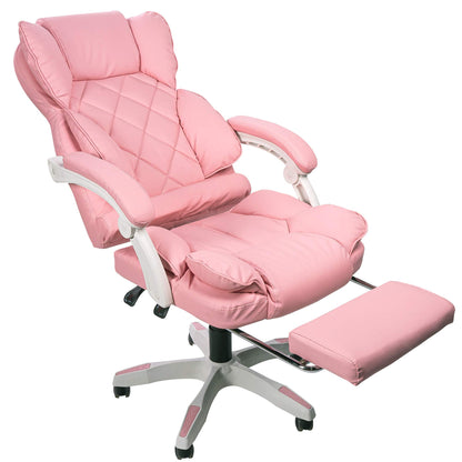 TRISENS Desk Chair Design Office Chair TV Office Chair Executive Chair Relax & Home Office, Color: Pink