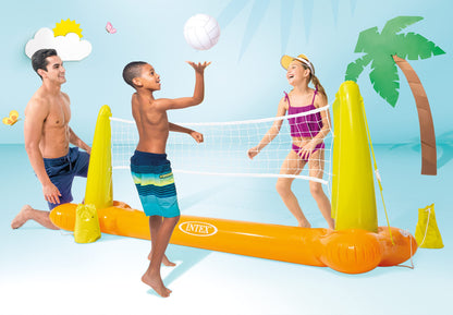 Intex 57520NP - Wave Rider Ride-On, 117 x 77 cm & Pool Volleyball Game - Inflatable water volleyball game - volleyball net - 239 x 64 x 91 cm