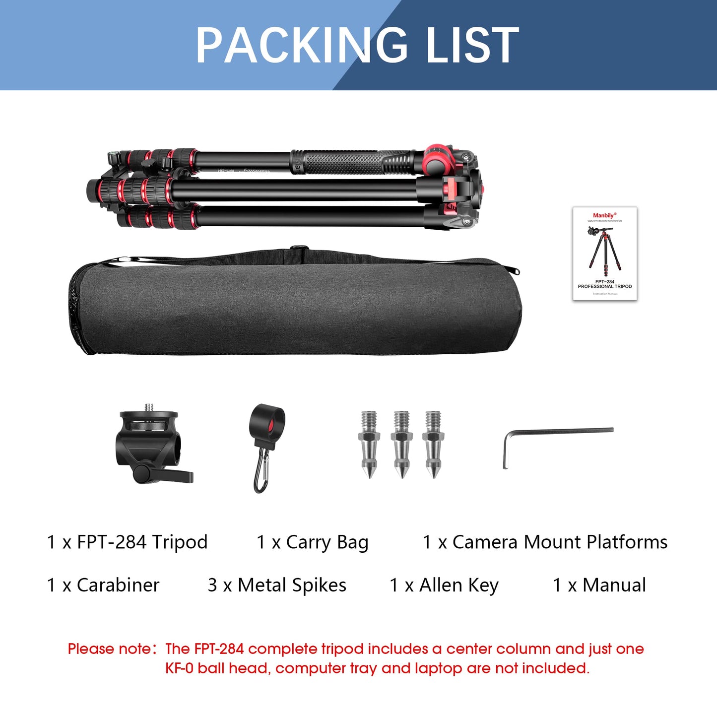 Camera tripod Manbily 178cm 70" horizontal overhead 360° aluminum tripod monopods rotating center column arm 180° travel tripod 36mm ball head & mounting platform for DSLR camera video camcorder