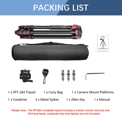 Camera tripod Manbily 178cm 70" horizontal overhead 360° aluminum tripod monopods rotating center column arm 180° travel tripod 36mm ball head & mounting platform for DSLR camera video camcorder