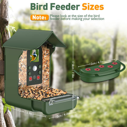 Cozion birdhouse with camera, 1080P HD birdhouse camera, night vision bird feeder, automatic video/photo recording of birds. Bird feeder with camera 32GB.
