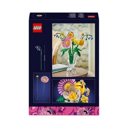 LEGO Botanicals Small Summer Bouquet - Playset with artificial flowers - Toy with bellflowers, daisies, tulips & more - Gift for girls and teenagers aged 9 and up - 10347