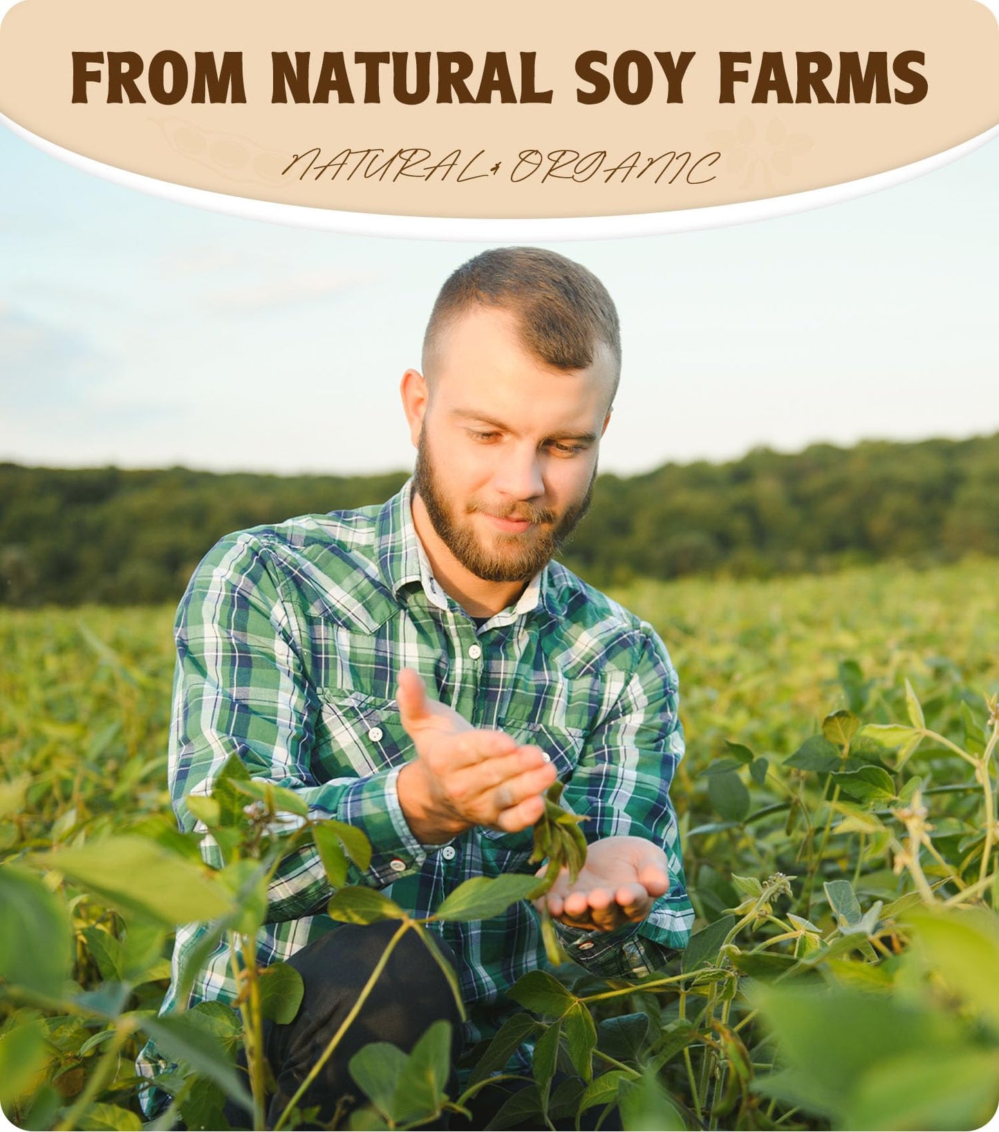 Soy wax flakes for candles 10kg, BOYUJK Premium Natural Candle Wax, 100% soy wax for candle making from organic farming, no additives, safe and pure.