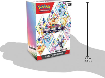 Pokémon Trading Card Game: Booster Bundle Crimson & Purple - Prismatic Evolutions (6 Booster Packs)