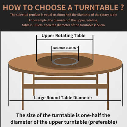 Aluminum alloy swivel base with turntable for kaleidoscope rotating base for display [10 inches] furniture gliders.