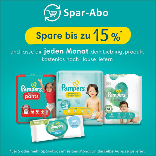 Pampers Baby Diapers Size 2 (4-8 kg) Harmony, HALF-MONTH BOX, Gentle Skin Protection And Plant-Based Ingredients, 240 Pieces