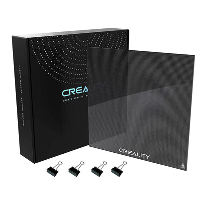 Creality Official Ender 3 Glass Bed, upgraded, high hardness, durable glass platform for 3D printers, tempered glass build plate for Ender 3 Pro, Ender 5, Ender 5 Pro, Ender 3 V2, 235 x 235 x 4 mm