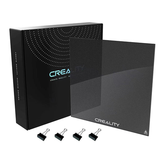 Creality Official Ender 3 Glass Bed, upgraded, high hardness, durable glass platform for 3D printers, tempered glass build plate for Ender 3 Pro, Ender 5, Ender 5 Pro, Ender 3 V2, 235 x 235 x 4 mm