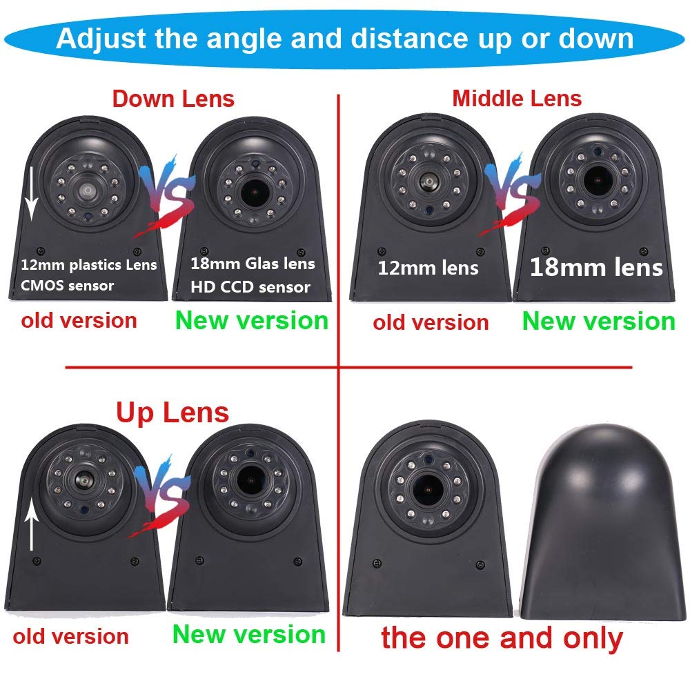 18mm lens top quality car brake light reverse camera replacement for Viano Vito W639 transporter 3 brake light 2003-2014 (18mm lens top quality)