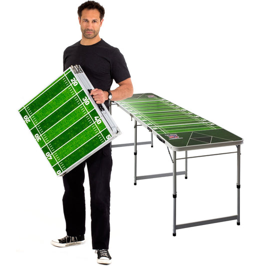 Evil Jared's Hasselhoff Premium Beer Pong Table Includes 6X Beer Pong Balls with Foam Holder | College Quality with Official Beer Pong Dimensions - College Table | American Football Field Table