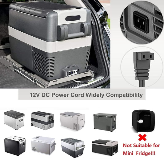 KFD 12V cable for Dometic, Waeco cooler CF CDF compressor replacement cable Mobicool FR40 MCF40 DC 12V plug car fridge connection cable car power supply Alpicool C15 freezer extension cable.