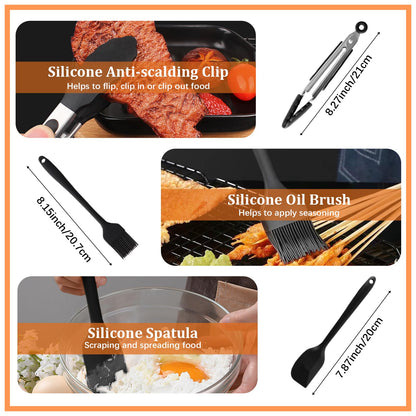 Airfryer accessories for Ninja Foodi Flexdrawer AF500EU 10.4 L, 1×10.4L and 2×5.2L silicone mold for Ninja air fryer af500de accessories, Additional accessories included in the package