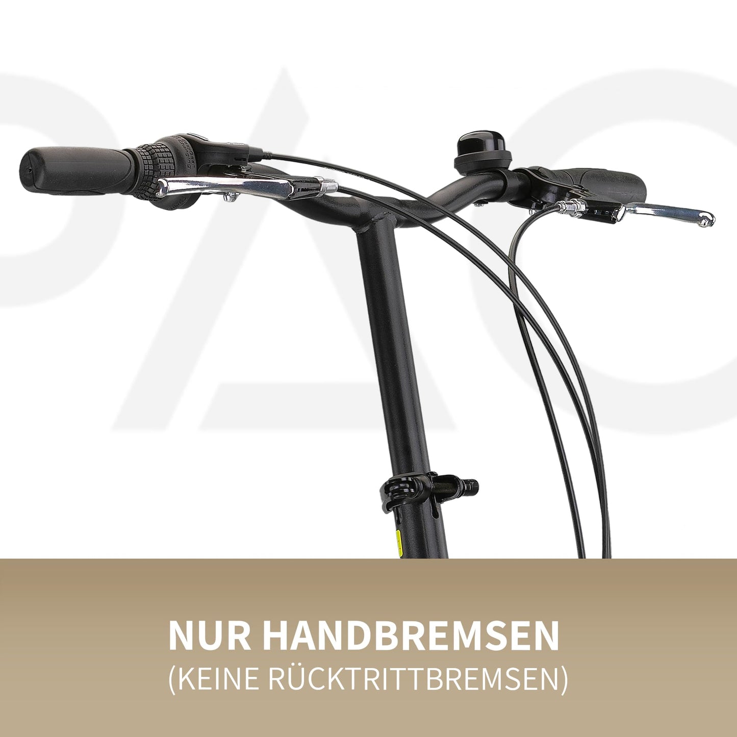 PACTO Nine - Dutch-style bike with comfortable folding design. 27cm steel frame, 20-inch wheels, Nexus 3-speed hub gear. Foldable for adult men and women.