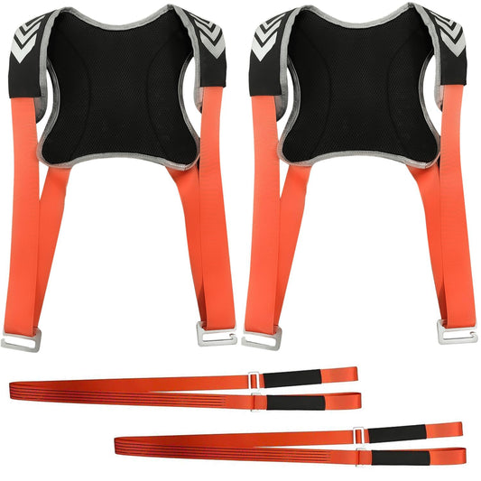 4 Pieces Moving Straps, Polyester Moving Straps for Furniture Movers, Multipurpose Furniture Moving Straps, Double Shoulder Dolly Transport Straps, Suitable for Moving Furniture.