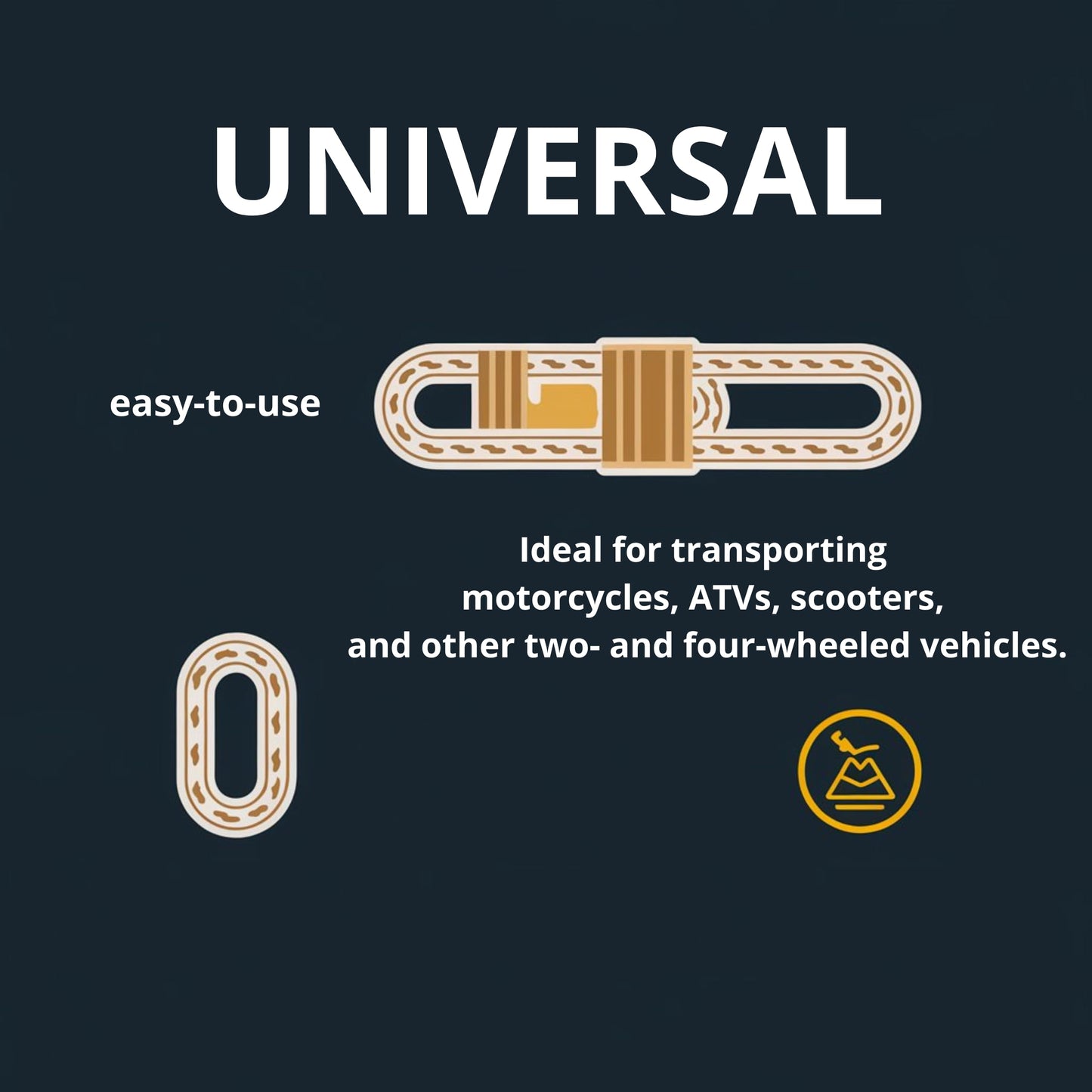 INTAKO 4-piece ratchet tie-down straps (4m or 6m) - 800kg 25mm - TÜV & DIN certified - Small one-piece tie-down strap - Ratchet strap for motorcycles