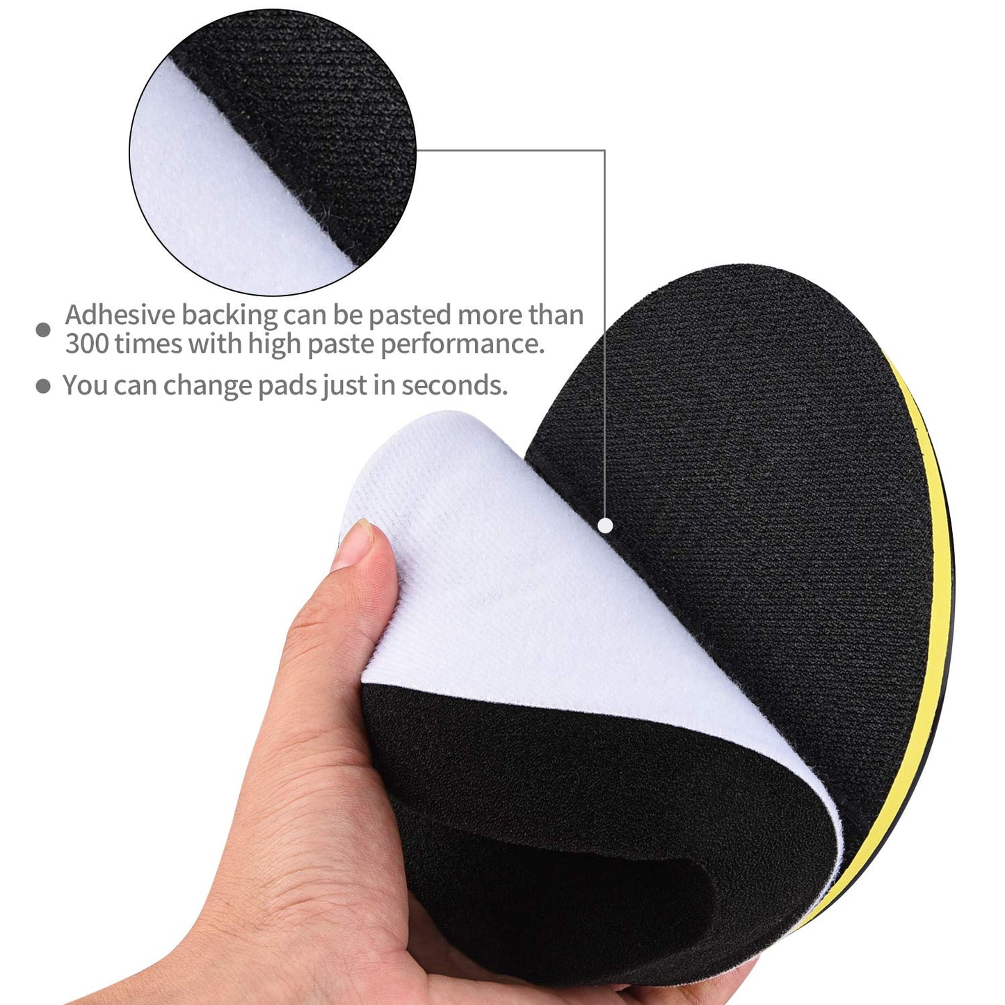 Kshineni 150mm polishing sponges pads, 11pcs polishing pad sponges set for car polishing attachment drill set for orbital polisher grinder polishing pad for polishing, sanding, waxing.