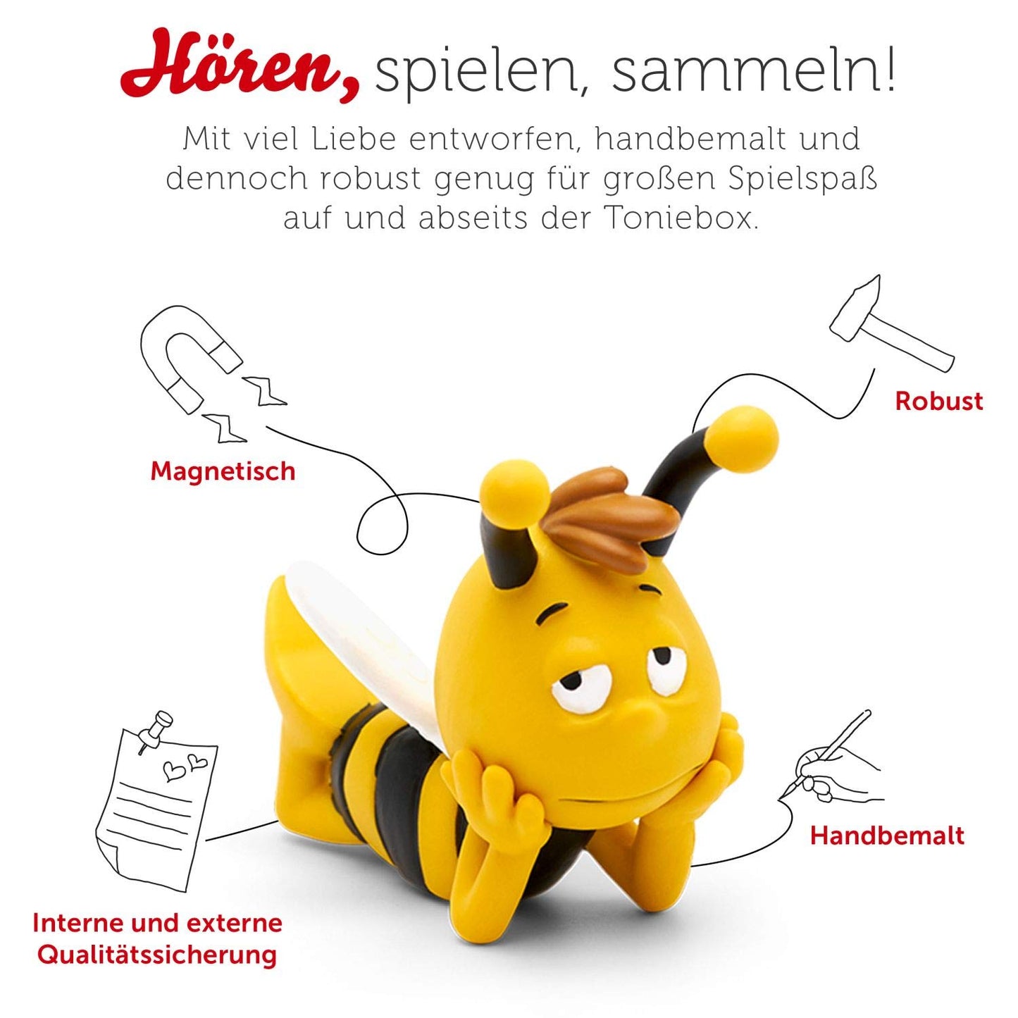 Tonies audio figure for Toniebox, The Bee Maja - The Butterfly Ball, audio play for children aged 3 and up, running time approx. 68 minutes.