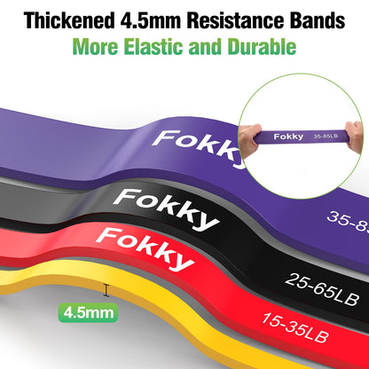 Fokky Fitness bands Resistance Bands, with door anchor and handles, perfect for strength training, yoga, Pilates, muscle building.