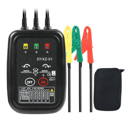 KAISAL Contactless Phase Tester Rotating Field Meter CAT III AC 70~600V Rotating Field Tester Rotating Field Meter 3 Phase Rotation Indicator Meter Rotation Tester Rotation Tester