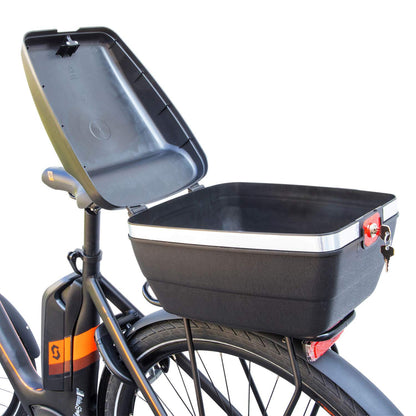 Westmark bicycle case for all luggage carriers, incl. fastening materials, theft-proof mounting, 14 liters, Touring Safe, 5430GE6S.