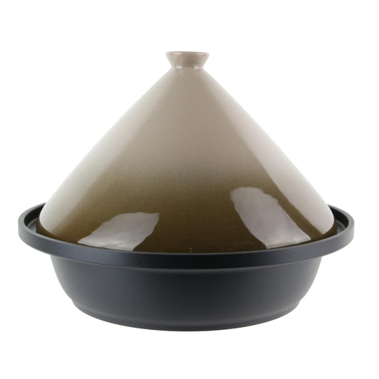 COOK CONCEPT - KC24041 - Tajine induction cast iron aluminum Round ceramic hob stainless steel Taupe Kitchen hotplate
