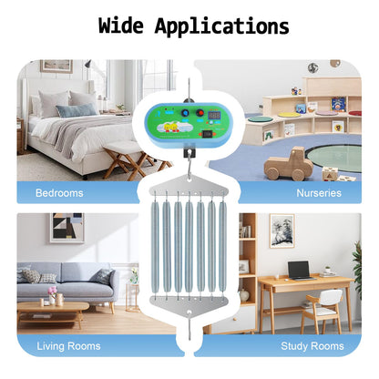 TESUGN Hanging electric cradle controller, noiseless adjustable electric baby swing baby rocker controller with 7 pieces spring up to 21 kg for the baby spring cradle and baby hammock