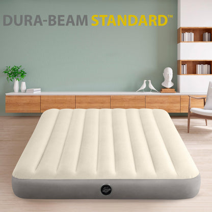 Intex Queen Dura-Beam Series Single High, Taupe/Grey, One Size
