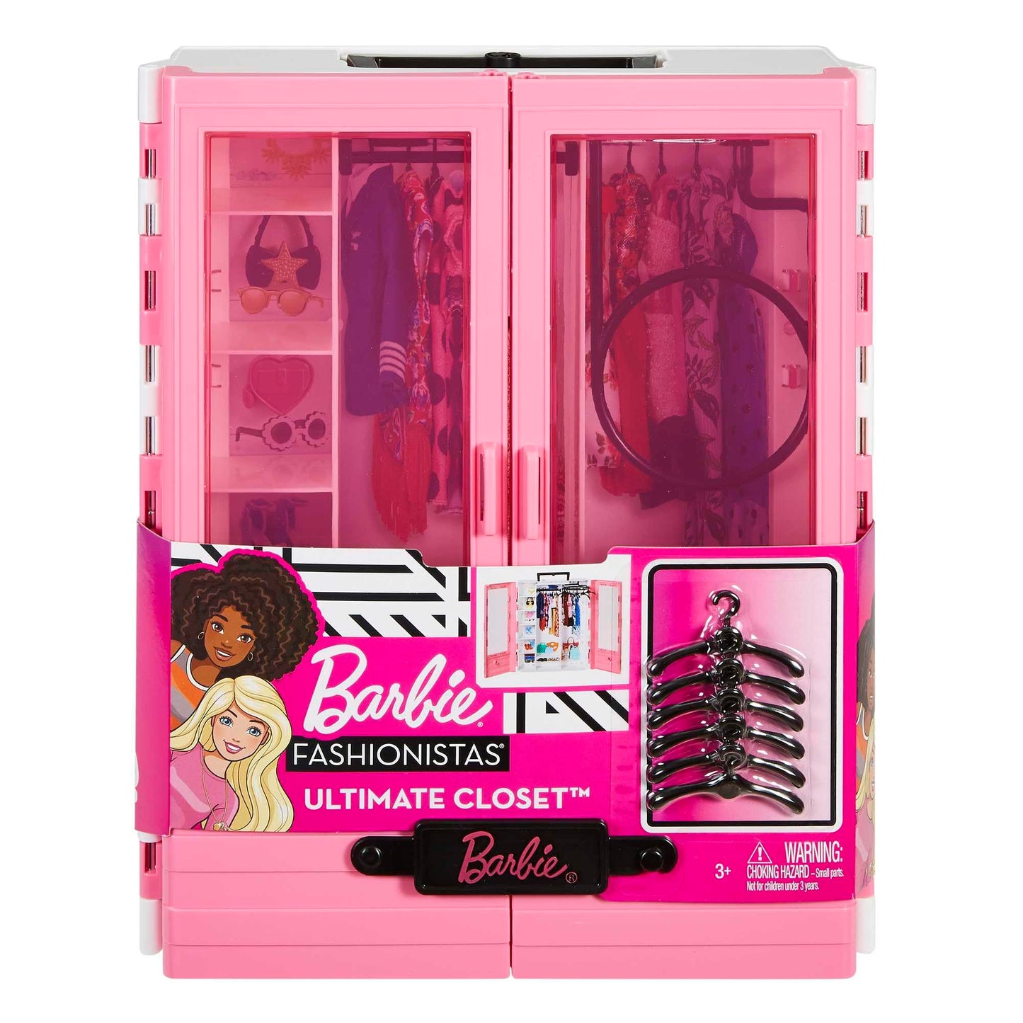 Barbie GBK11 - Dream Closet, portable fashion toy for kids aged 3 to 8 years.