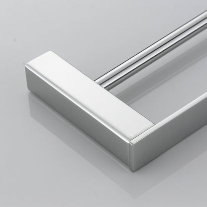 Bathroom toilet double 40cm towel bar wall mounted, stainless steel - polished stainless steel, BA8502C-40