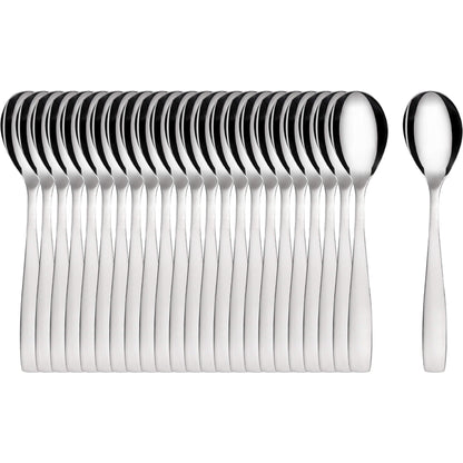GRÄWE Espresso Spoon, Coffee Spoon Set, 24 Pieces, Teaspoon, Stainless Steel, Dessert Spoon, Demitasse Spoon, Sugar Spoon, Small Spoon, High Gloss Polished, Dishwasher Safe, Königstein Series.