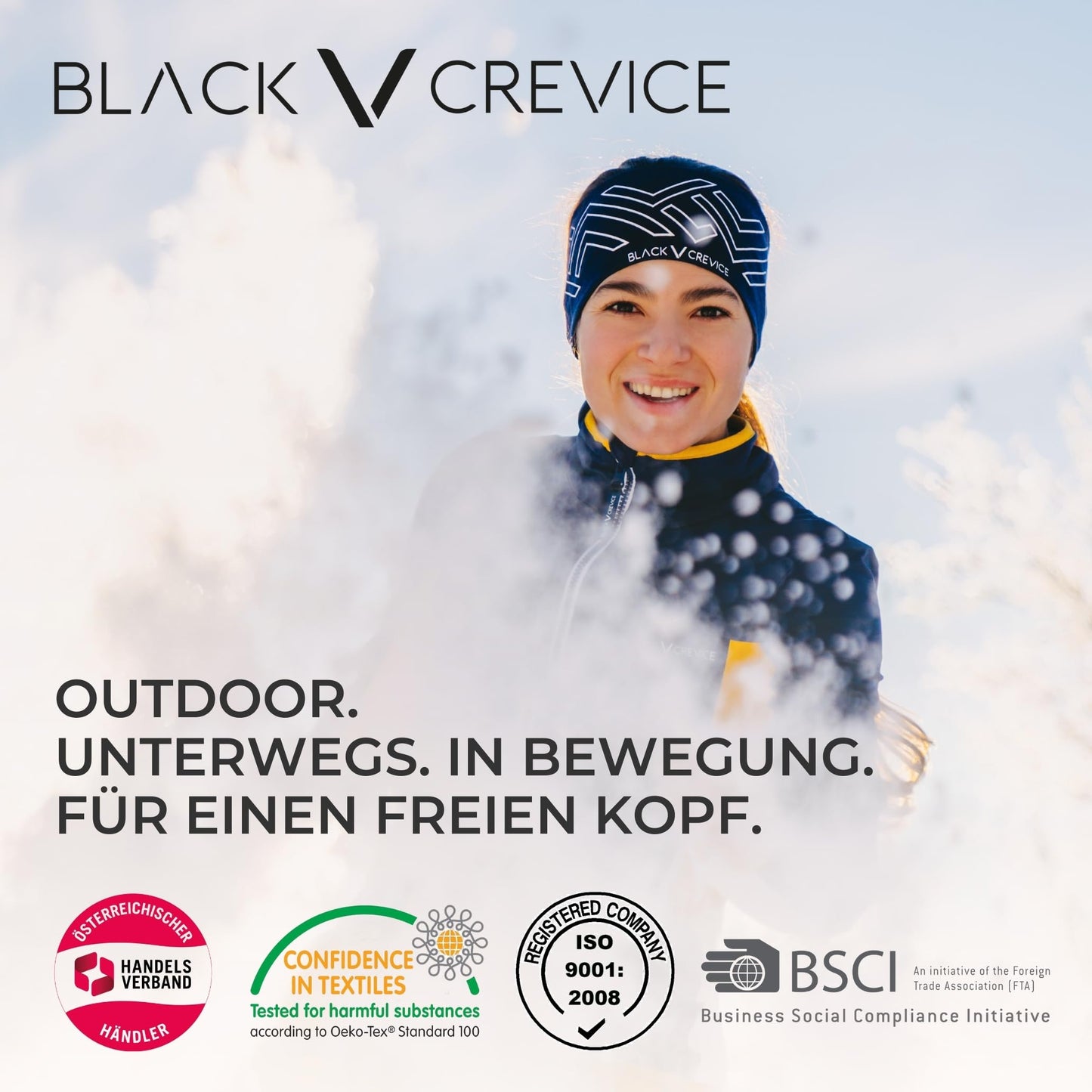 Black Crevice Arlberg ski helmet with 2 visors, carbon black/gray, M/L.