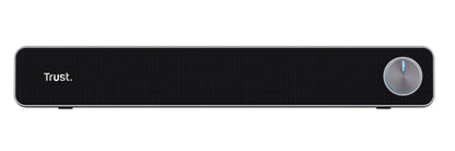 Trust Arys Soundbar, PC speakers, USB powered, 12W peak power, 3.5mm AUX connection, computer speakers for PC, monitor, laptop, TV, music - Black