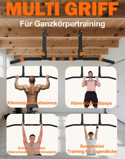Fitarc Pull Up Bar Joist Mounted Chin Up Bar Bracket, Home Gym, Workout, Strength Training Equipment.