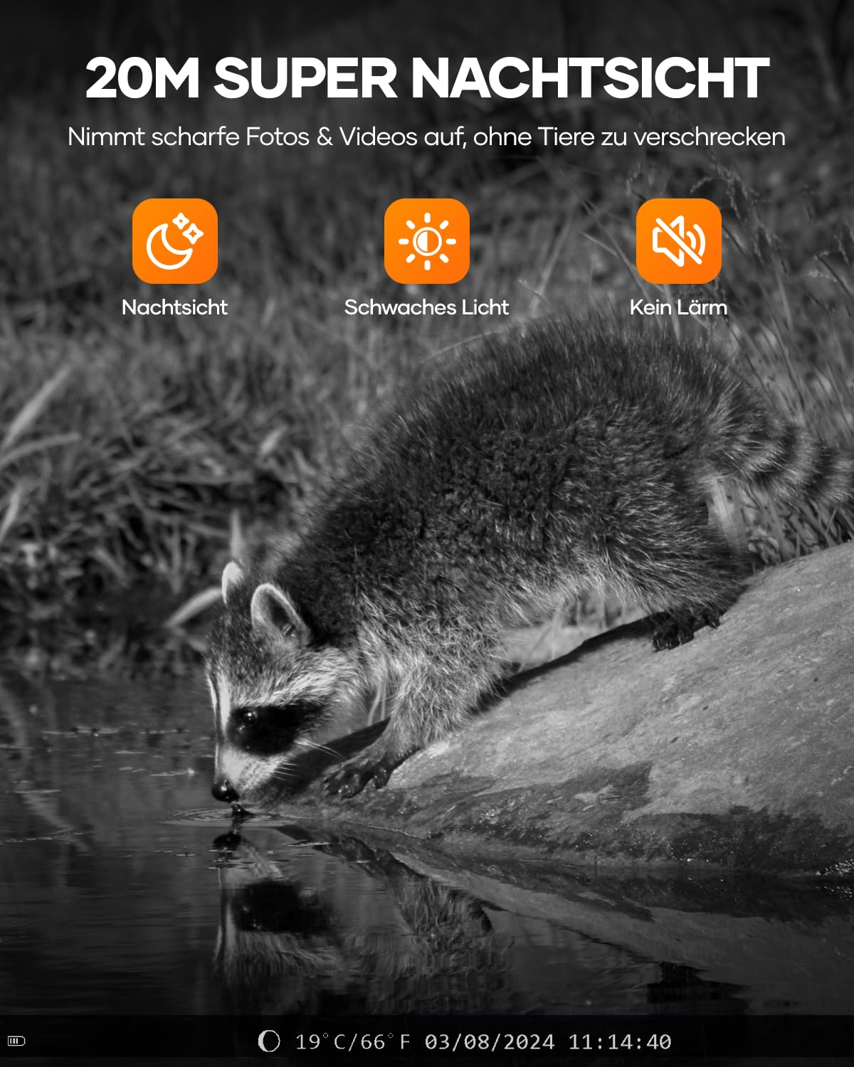 Assark trail camera with phone transmission app, 48MP 30fps WIFI solar trail camera with motion sensor night vision, rechargeable 2000mAh lithium battery, 0.2s trigger, IP66 waterproof.