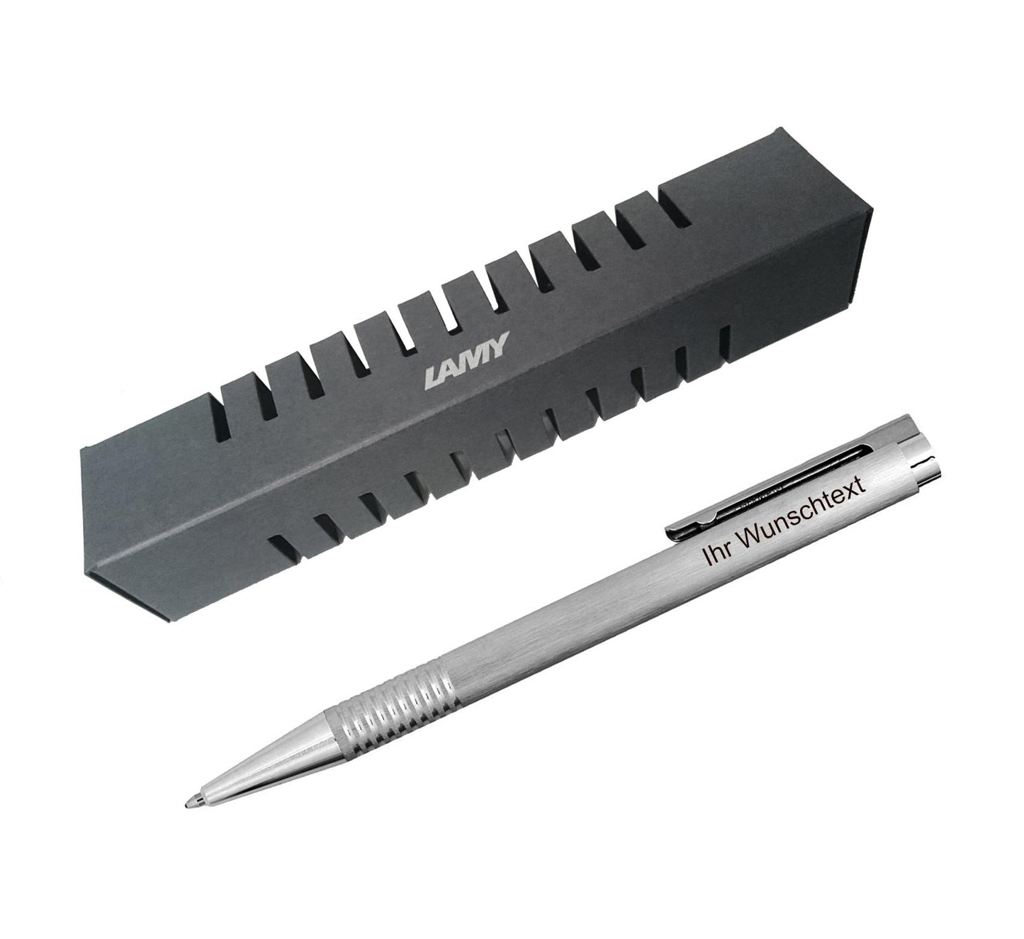 Lamy ballpoint pen Logo model 206 brushed (brushed) including laser engraving